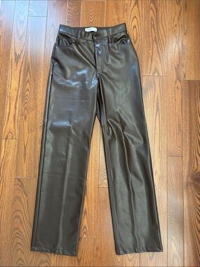 Abercrombie & Fitch Brown Faux Leather Pants - Like New!